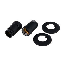 Соединитель прямой для полотенцесушителя Smart 1 ВР(г) х 1 НР(ш) черный (2 шт.) - фото 1