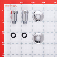 Соединитель прямой для полотенцесушителя Smart 3/4 ВР(г) х 1/2 НР(ш) хром (2 шт.) - фото 2