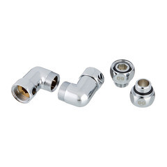 Соединитель угловой для полотенцесушителя Smart 3/4 ВР(г) х 1/2 НР(ш) хром (2 шт.) - фото 1