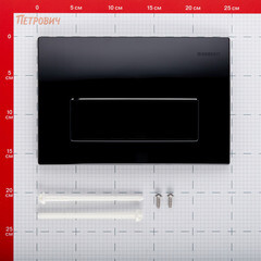 Клавиша смыва для инсталляций Geberit Delta 50 черная (115.119.DW.1) - фото 8