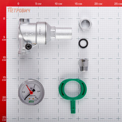 Редуктор давления Far с фильтром 1/2 ВР(г) х 1/2 НР(ш) мембранный с манометром (FA 2835 12) - фото 2