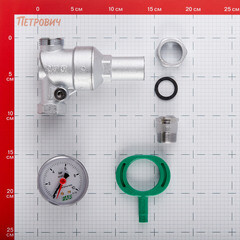 Редуктор давления Far с фильтром 3/4 НР(ш) х 3/4 ВР(г) мембранный с манометром (FA 2835 34) - фото 2