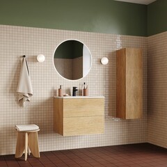 Пенал Iddis Bild 30 см подвесной дуб светлый - фото 3