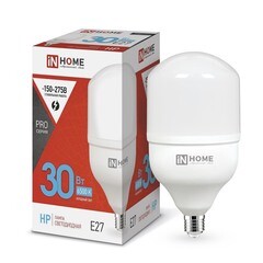 Лампа светодиодная IN HOME E27 6500К 30 Вт 2850 Лм 230 В цилиндр T120 матовая - фото 6