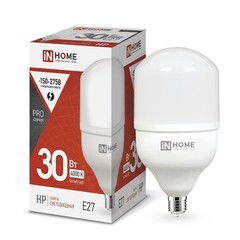 Лампа светодиодная IN HOME E27 4000К 30 Вт 2850 Лм 230 В цилиндр T120 матовая - фото 7