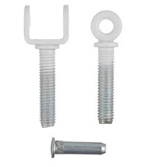 Петля ввертная универсальная разъемная M8 цинк - фото 2