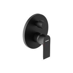 Душевая система Damixa Apollo встраиваемая с верхним душем с лейкой с изливом черная (947510300) - фото 9