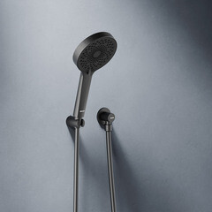 Душевая система Damixa Apollo встраиваемая с верхним душем с лейкой с изливом черная (947510300) - фото 8