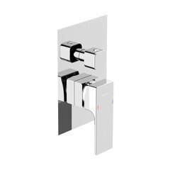 Душевая система Damixa Gala встраиваемая с верхним душем с лейкой с изливом хром (953510000) - фото 12