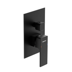 Душевая система Damixa Gala встраиваемая с верхним душем с лейкой с изливом черная (953510300) - фото 8