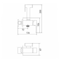 Смеситель с гигиеническим душем встраиваемый Mixline ML 31 со скрытой частью в комплекте хром (551785) - фото 5
