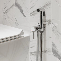 Смеситель с гигиеническим душем встраиваемый Mixline ML 31 со скрытой частью в комплекте хром (551785) - фото 4