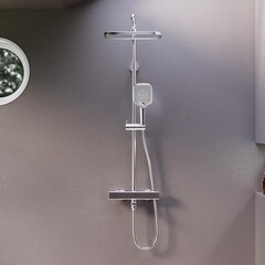 Душевая система Damixa Gala с верхним душем с лейкой с изливом хром (953810000) - фото 6