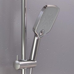 Душевая система Damixa Gala с верхним душем с лейкой с изливом хром (953810000) - фото 5