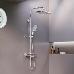 Душевая система Damixa Gala с верхним душем с лейкой с изливом хром (953810000) - фото 3