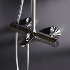 Душевая система AM.PM Like с верхним душем с лейкой с изливом хром (F0780564) - фото 8