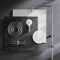 Душевая система AM.PM Like с верхним душем с лейкой с изливом хром (F0780564) - фото 7