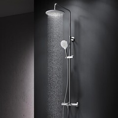 Душевая система AM.PM Like с верхним душем с лейкой с изливом хром (F0780564) - фото 3