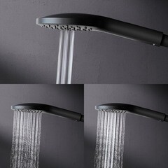 Душевая система AM.PM Like с верхним душем с лейкой с изливом черная (F0780522) - фото 7