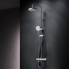 Душевая система AM.PM X-Joy с верхним душем с лейкой с изливом хром (F0785A500) - фото 12