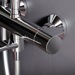 Душевая система AM.PM X-Joy с верхним душем с лейкой с изливом хром (F0785A500) - фото 8