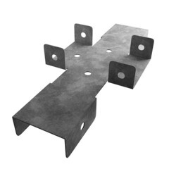 Кронштейн для столба заборного 60х60 мм оцинкованный - фото 4