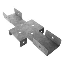 Кронштейн для столба заборного 60х60 мм оцинкованный - фото 2