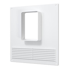 Площадка торцевая вертикальная ПТВР фланец 60х120 пластиковая для плоских воздуховодов 180х250 мм - фото 1