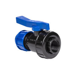 Изображение товара Кран шаровой ПНД Lammin компрессионный переходной 25х3/4 ВР(г)