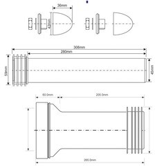 Комплект для монтажа инсталляции McAlpine d90х110 мм (FP45R-KIT3/9962) - фото 3