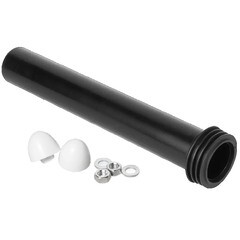 Соединение для подключения подвесного унитаза к бачку McAlpine d45 мм черное (FP45R/2819) - фото 3