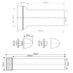 Комплект для монтажа инсталляции McAlpine d90х110 мм (FP45R-KIT2/9955) - фото 3