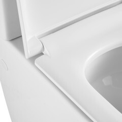 Унитаз-компакт Corsa Deco CX Tornado безободковый с универсальным выпуском с сиденьем дюропласт микролифт белый (TPCX630ST) - фото 13