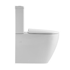 Унитаз-компакт Corsa Deco CX Tornado безободковый с универсальным выпуском с сиденьем дюропласт микролифт белый (TPCX630ST) - фото 12