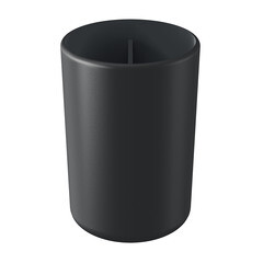 Изображение товара Стакан для ванной Ambient Flux настольный двойной пластик черный графит (AFX037ABSBGR)