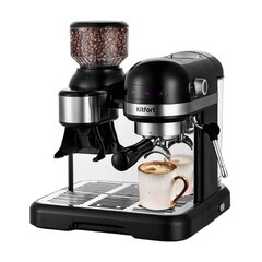 Кофейная станция рожковая Kitfort КТ-7126 черная - фото 1