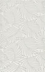 Изображение товара Плитка декор Kerama Marazzi Тессуто листья серая 400x250x8 мм