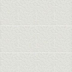 Плитка декор Kerama Marazzi Тессуто листья серая 400x250x8 мм - фото 7