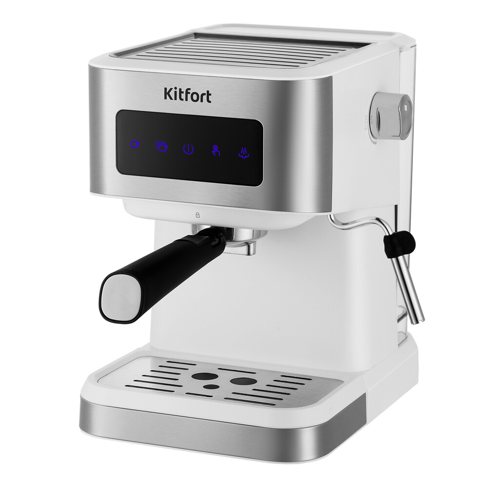 Кофеварка рожковая Kitfort КТ-7139 серебро