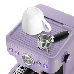 Кофеварка рожковая Kitfort КТ-7171 лавандовая - фото 4