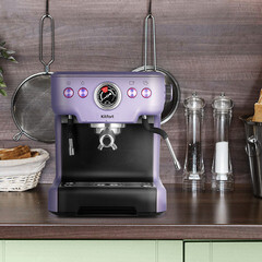 Кофеварка рожковая Kitfort КТ-7171 лавандовая - фото 2