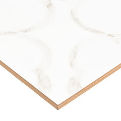 Плитка облицовочная Cersanit Carina белая цветы 598х298х8,5 мм (8 шт.=1,425 кв.м) - фото 9