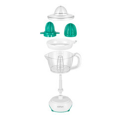 Соковыжималка для цитрусовых Kitfort КТ-1147-2 40 Вт 0,7 л - фото 2