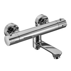 Смеситель для ванны Swedbe Mercury хром термостатический с коротким изливом без лейки (9045) - фото 2