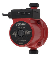 Изображение товара Циркуляционный насос для повышения давления Belamos BRS15/90А DN20 подъем 9 м 160 мм с гайками (19/15А)