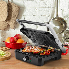 Электрогриль Kitfort КТ-3633 черный/серебро - фото 3