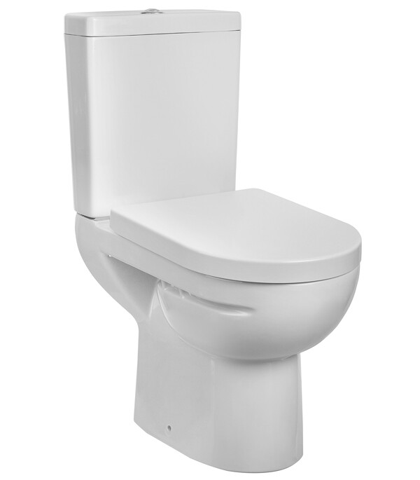 Изображение товара Унитаз-компакт Gesso Home de luxe W103 с горизонтальным выпуском и сиденьем soft-close