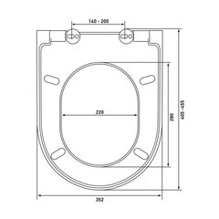 Сиденье для унитаза Uno дюропласт без микролифта (010100) - фото 2
