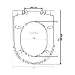 Сиденье для унитаза Geo SO дюропласт с микролифтом быстросъемное (015103) - фото 2