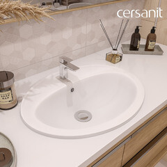Раковина Cersanit Calla 54 см встраиваемая белая (S-UM-Cl/1-w) - фото 4